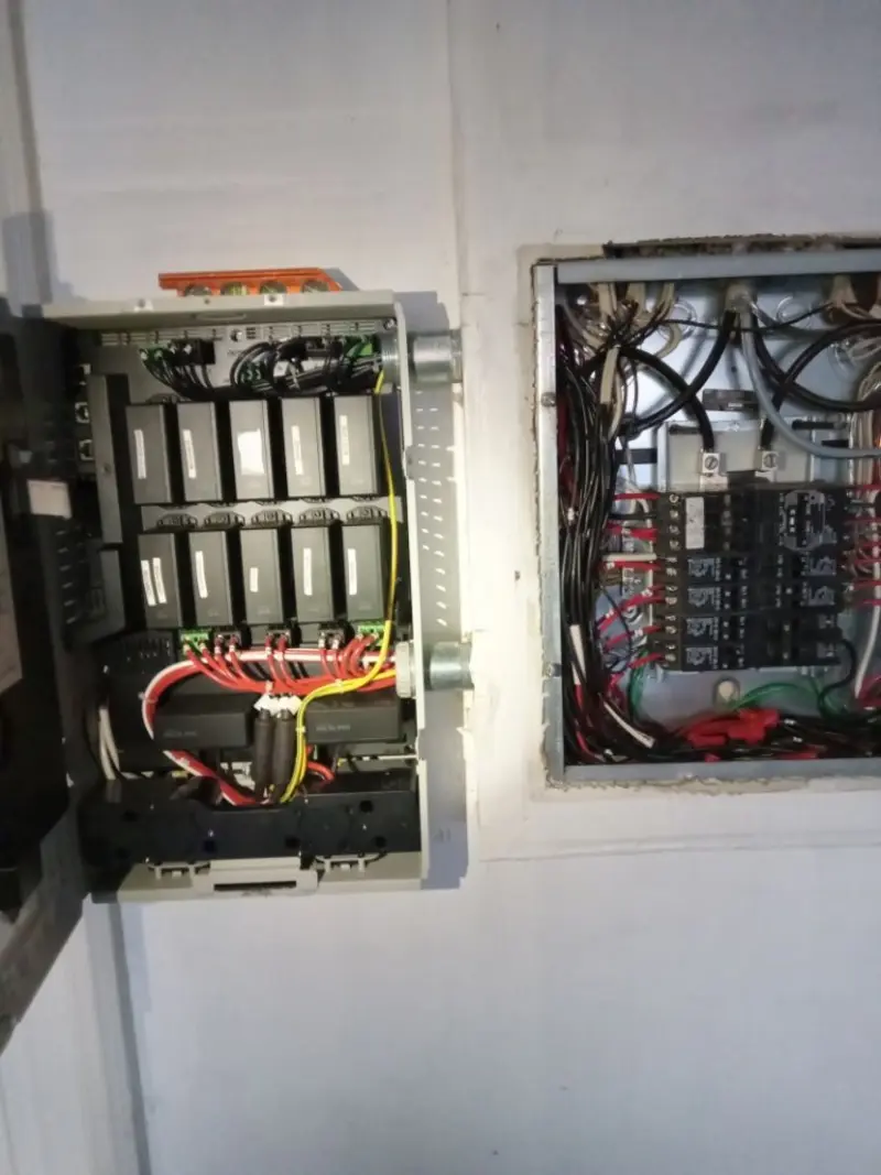 Electrical panel upgrade completed for Indoor Lighting Installation in Baxter Village